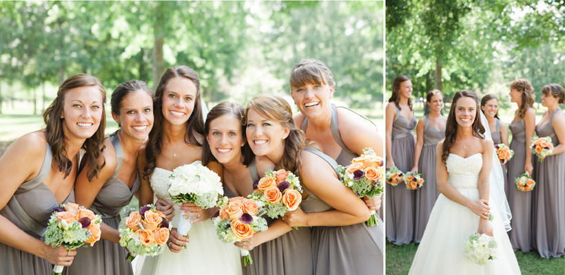 Fabulous Grey Bridesmaids Dresses - Photographed by Rebecca Long Photography | Birmingham, Alabama